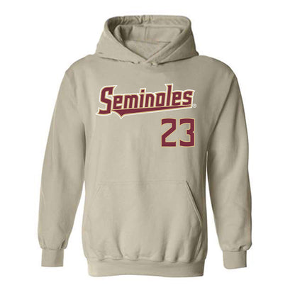 FSU - NCAA Baseball : Brody DeLamielleure - Replica Shersey Hooded Sweatshirt