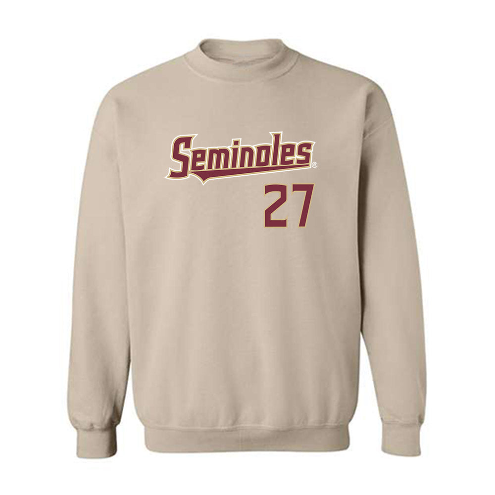 FSU - NCAA Football : Ashlynd Barker - Replica Shersey Crewneck Sweatshirt