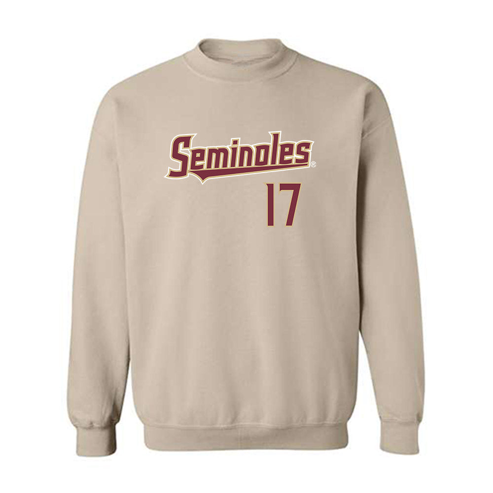 FSU - NCAA Beach Volleyball : Myriah Massey - Replica Shersey Crewneck Sweatshirt
