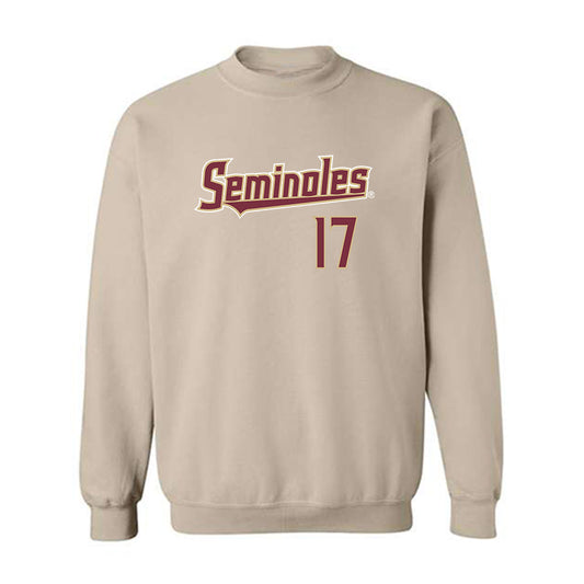 FSU - NCAA Beach Volleyball : Myriah Massey - Replica Shersey Crewneck Sweatshirt