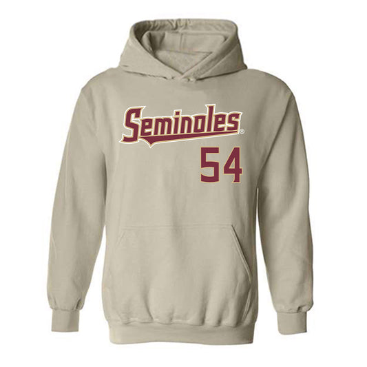 FSU - NCAA Football : Byron Turner Jr - Replica Shersey Hooded Sweatshirt