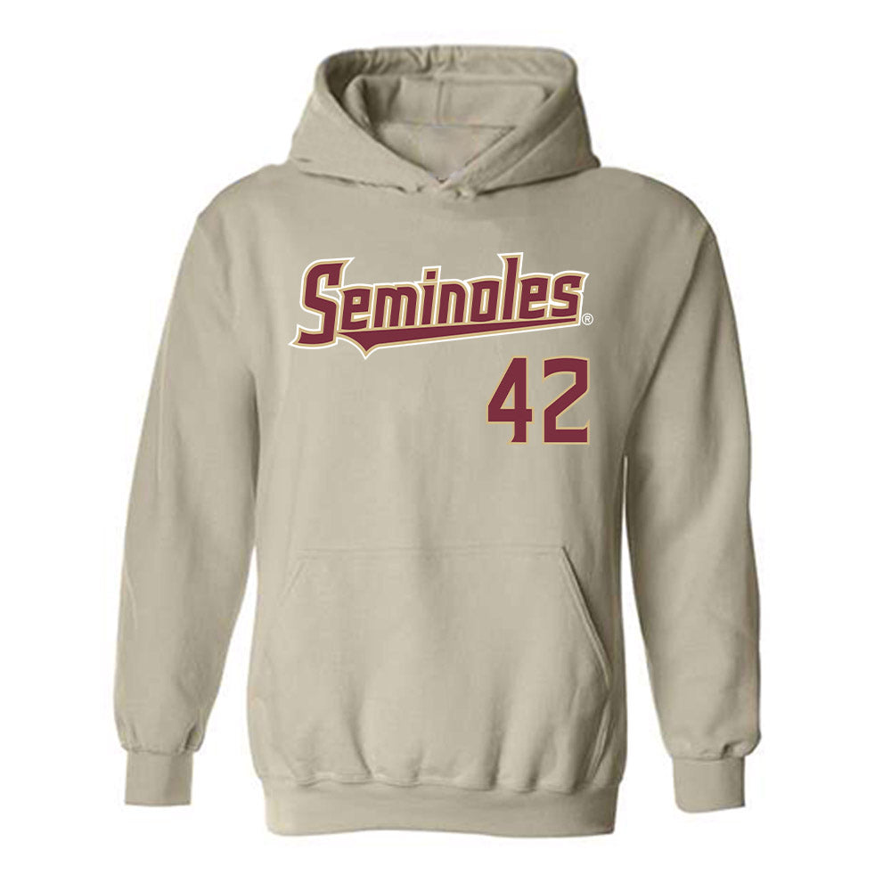 FSU - NCAA Baseball : Jacob Echols - Replica Shersey Hooded Sweatshirt-0