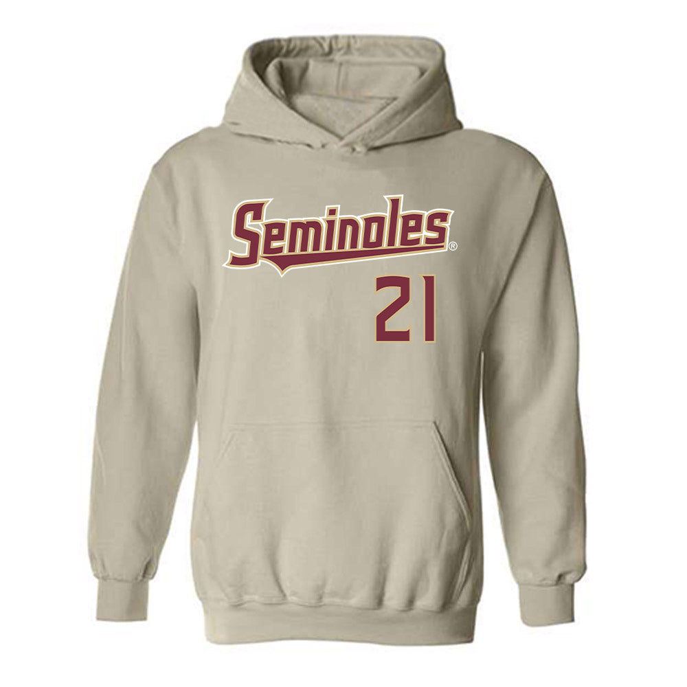 FSU - NCAA Men's Basketball : Alier Maluk - Replica Shersey Hooded Sweatshirt