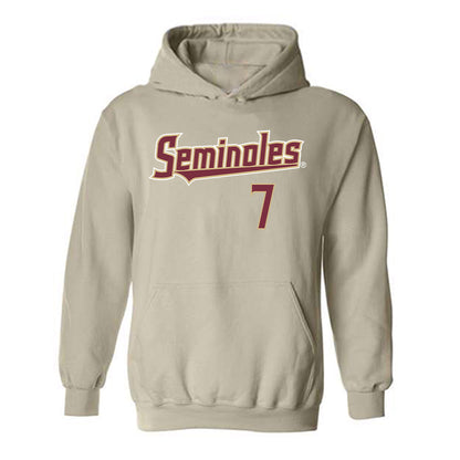 FSU - NCAA Baseball : Wes Mendes - Replica Shersey Hooded Sweatshirt-0