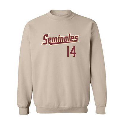FSU - NCAA Football : Cai Bates - Replica Shersey Crewneck Sweatshirt