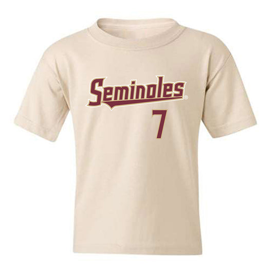 FSU - NCAA Baseball : Wes Mendes - Replica Shersey Youth T-Shirt-0