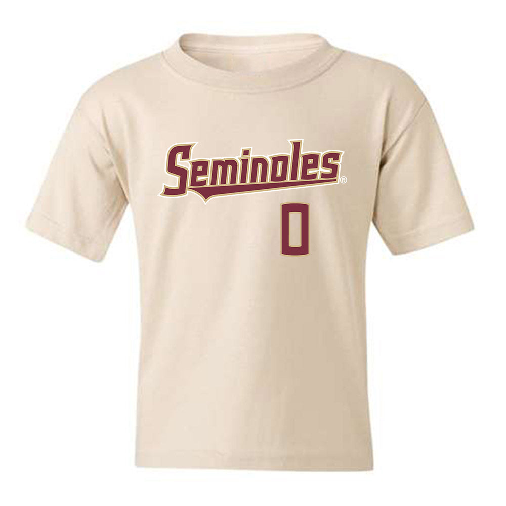 FSU - NCAA Men's Basketball : Maximo Garcia-Plata - Replica Shersey Youth T-Shirt-0