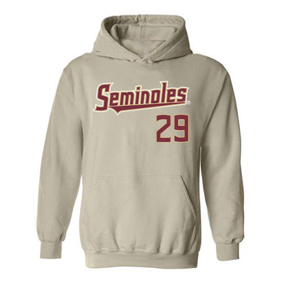 FSU - NCAA Football : Caleb LaVallee - Replica Shersey Hooded Sweatshirt-0