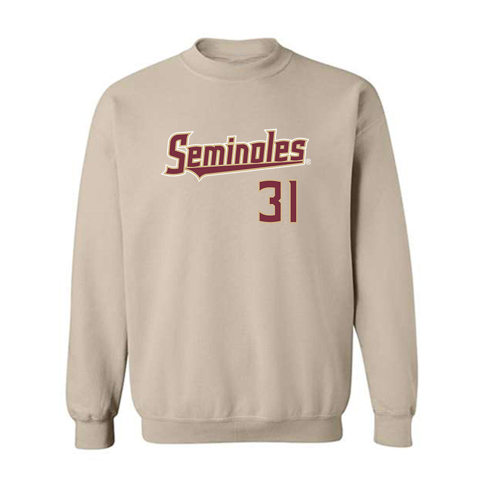 FSU - NCAA Baseball : Matthew Hoag - Replica Shersey Crewneck Sweatshirt