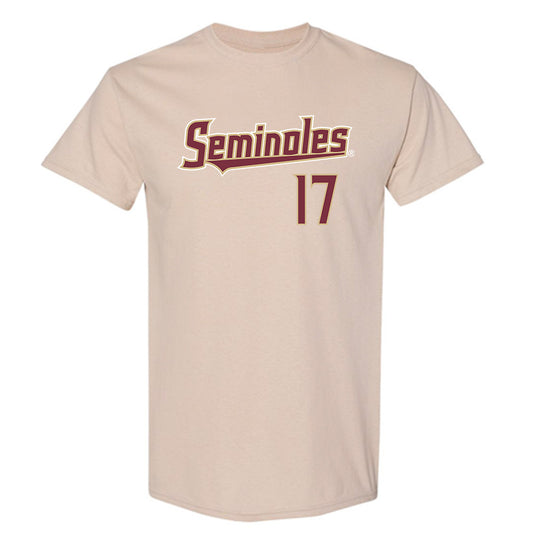 FSU - NCAA Baseball : Charlie Buckles - Replica Shersey T-Shirt-0