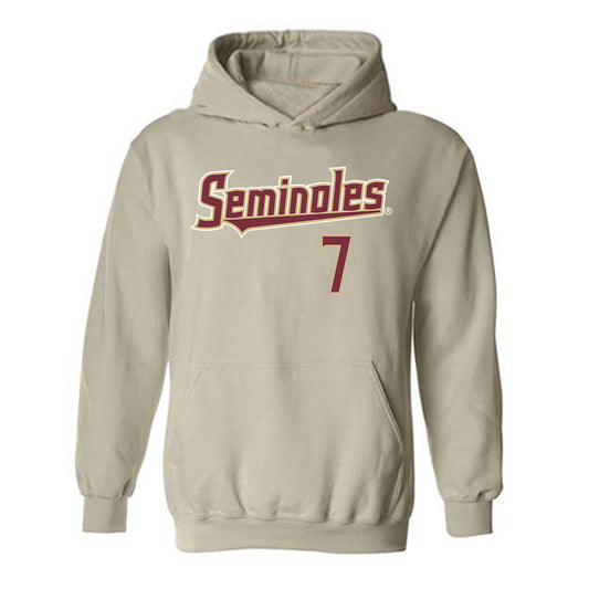 FSU - NCAA Softball : Angelee Bueno - Replica Shersey Hooded Sweatshirt