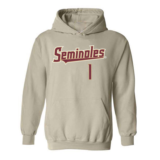 FSU - NCAA Baseball : Chase Williams - Replica Shersey Hooded Sweatshirt-0