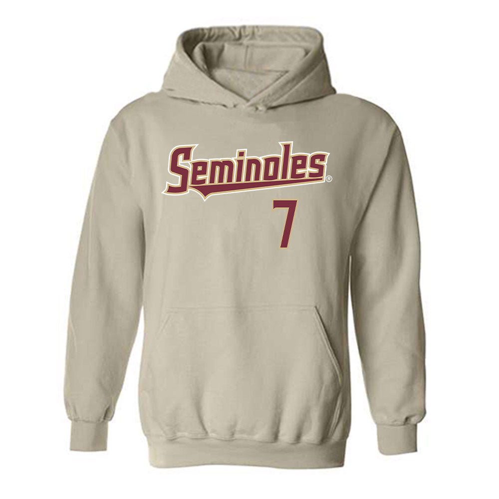 FSU - NCAA Women's Soccer : Ran Iwai - Replica Shersey Hooded Sweatshirt