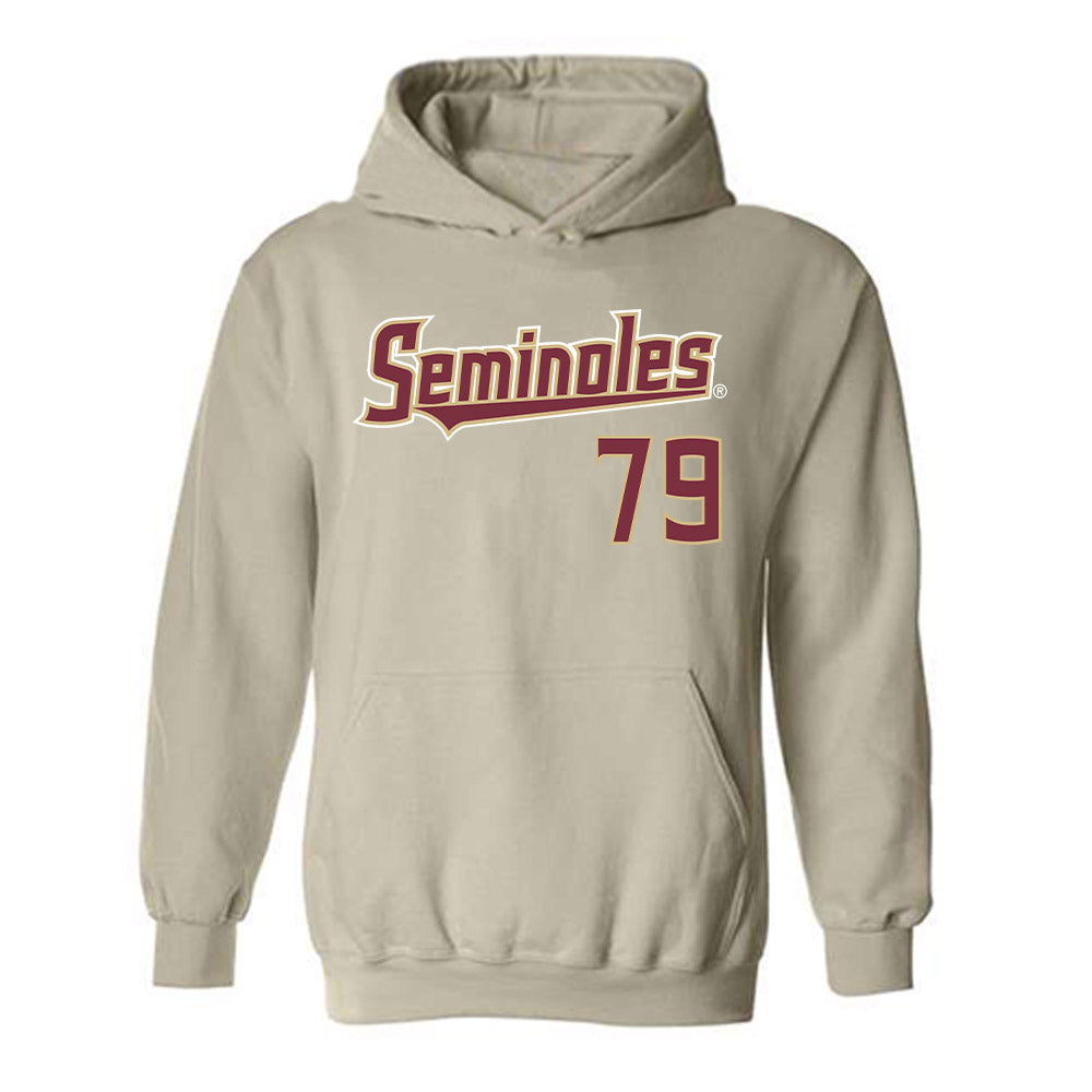 FSU - NCAA Football : Lucas Simmons - Replica Shersey Hooded Sweatshirt