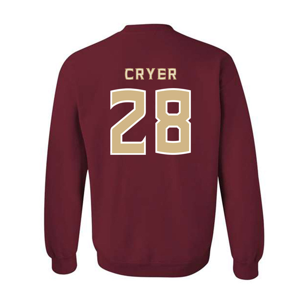 FSU - NCAA Football : Justin Cryer - Replica Shersey Crewneck Sweatshirt-1