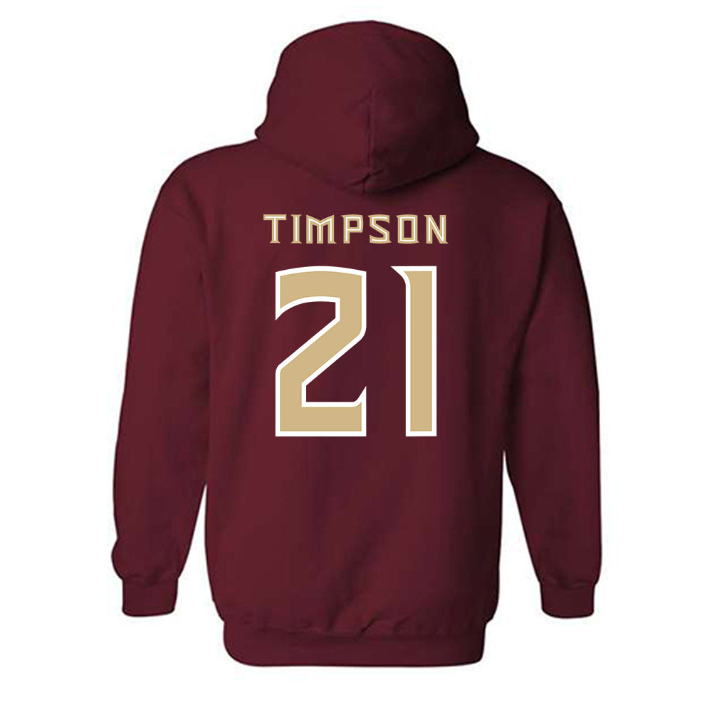 FSU - NCAA Women's Basketball : Makayla Timpson - Replica Shersey Hooded Sweatshirt-1