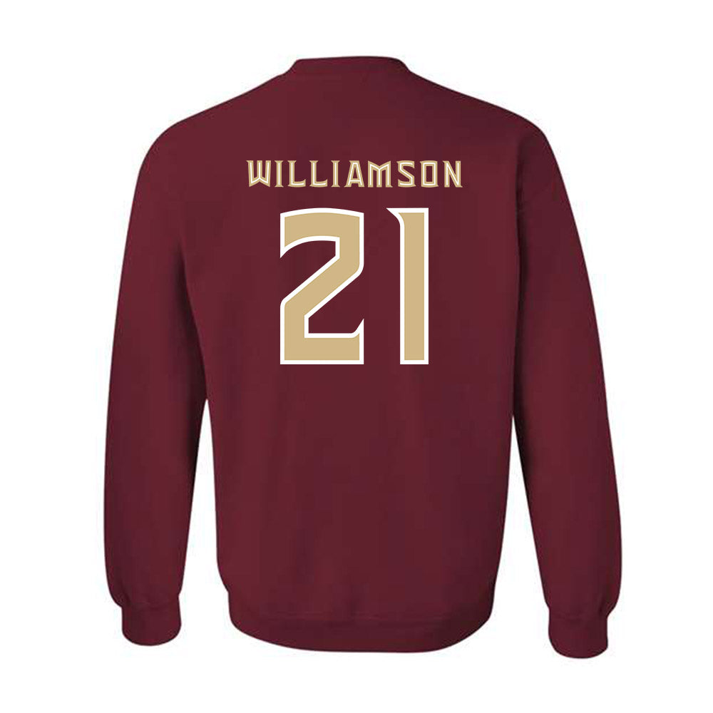 FSU - NCAA Football : Darion Williamson - Replica Shersey Crewneck Sweatshirt-1