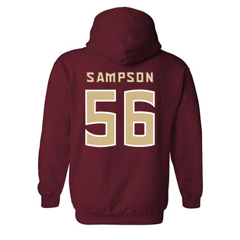 FSU - NCAA Football : KJ Sampson - Replica Shersey Hooded Sweatshirt-1