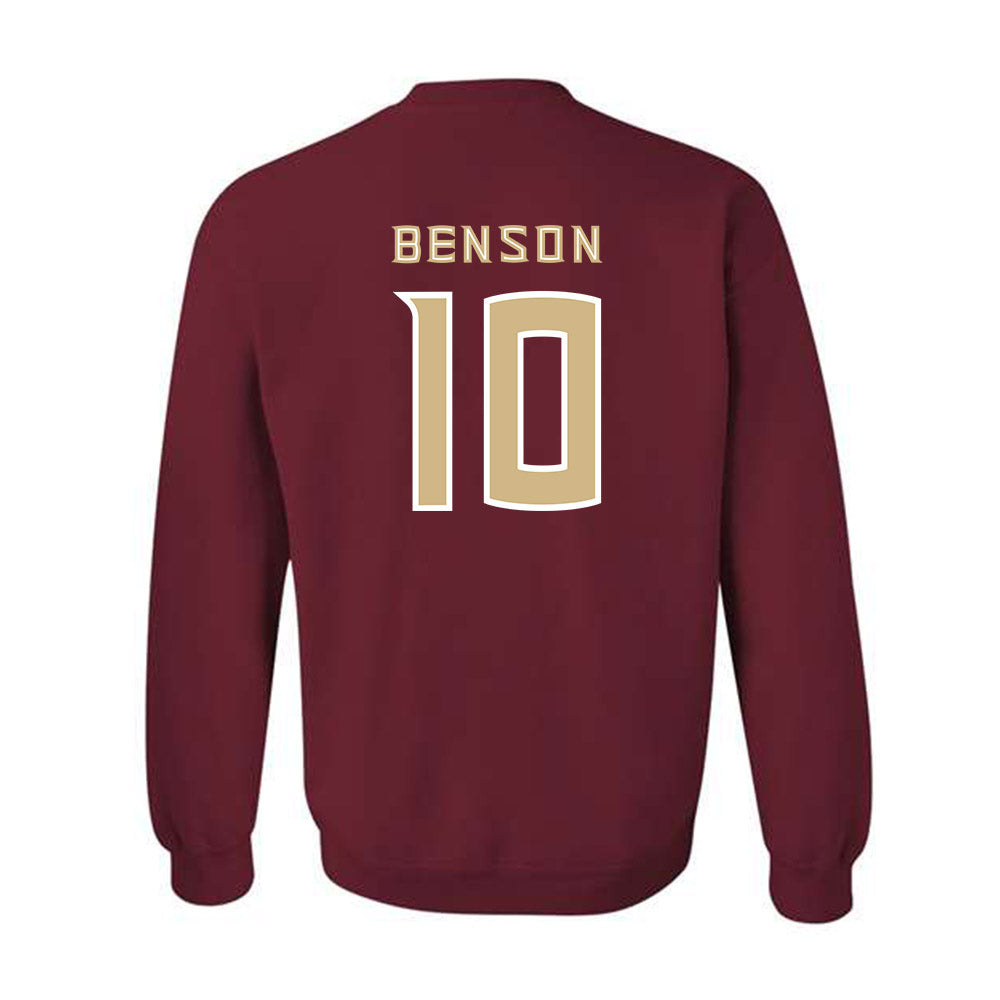 FSU - NCAA Football : Malik Benson - Replica Shersey Crewneck Sweatshirt-1