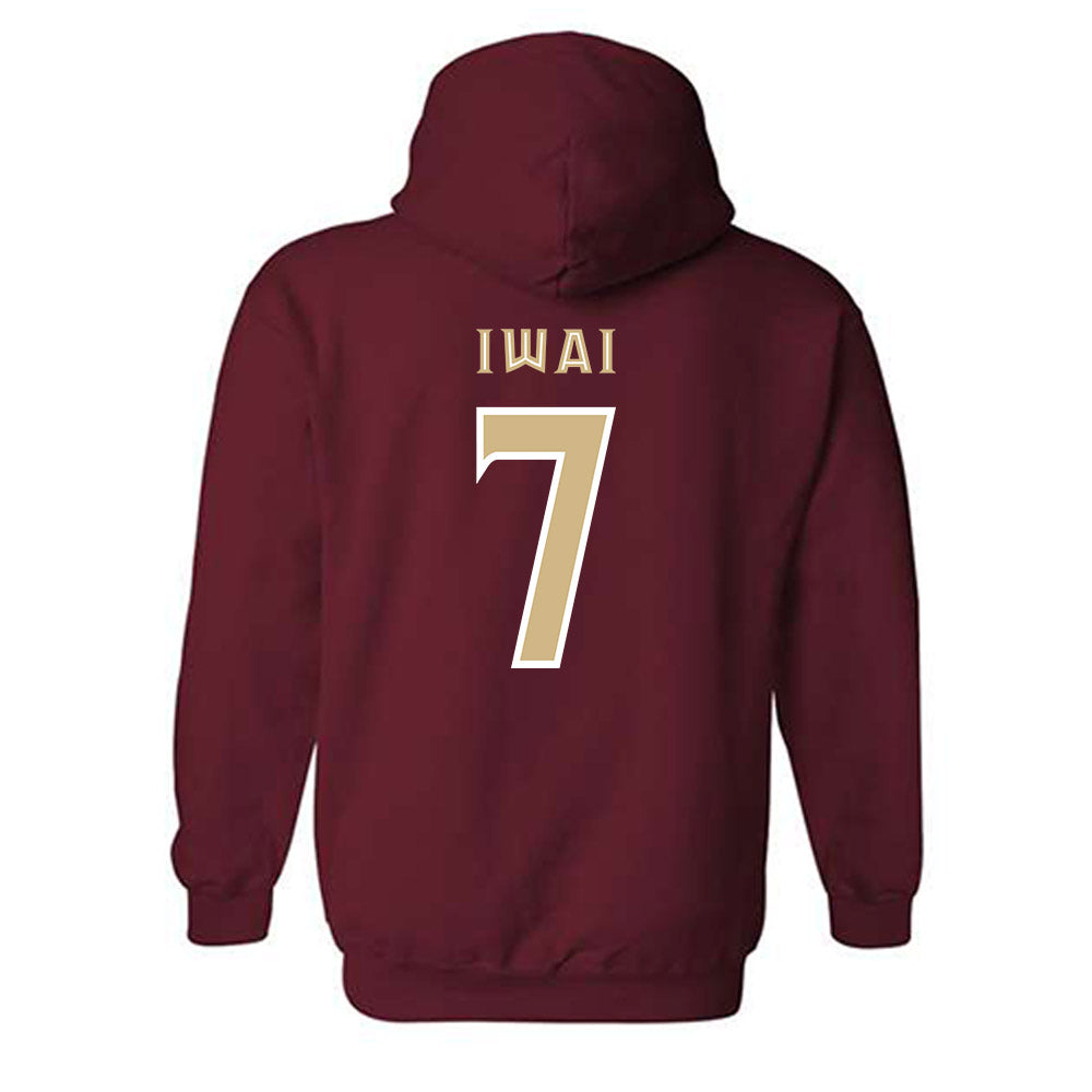 FSU - NCAA Women's Soccer : Ran Iwai - Replica Shersey Hooded Sweatshirt-1