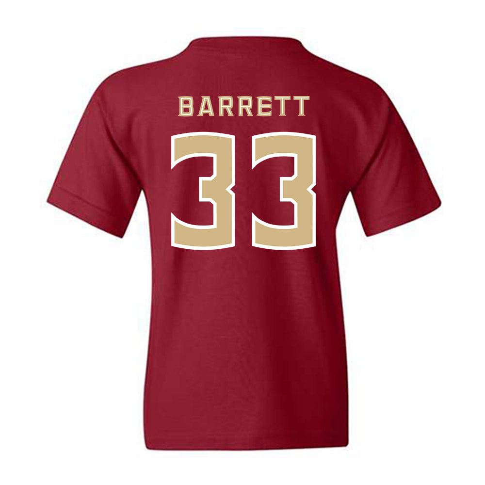 FSU - NCAA Baseball : Ben Barrett - Replica Shersey Youth T-Shirt-1