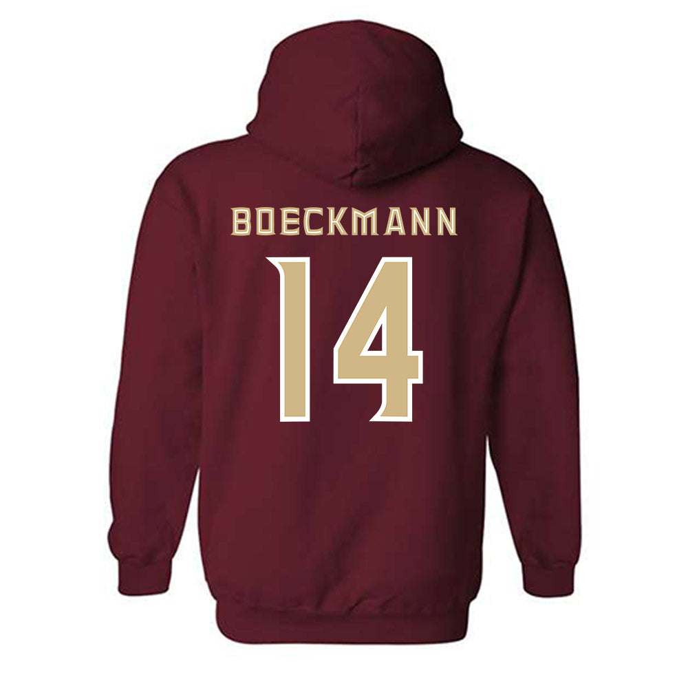 FSU - NCAA Women's Soccer : Carissa Boeckmann - Replica Shersey Hooded Sweatshirt-1