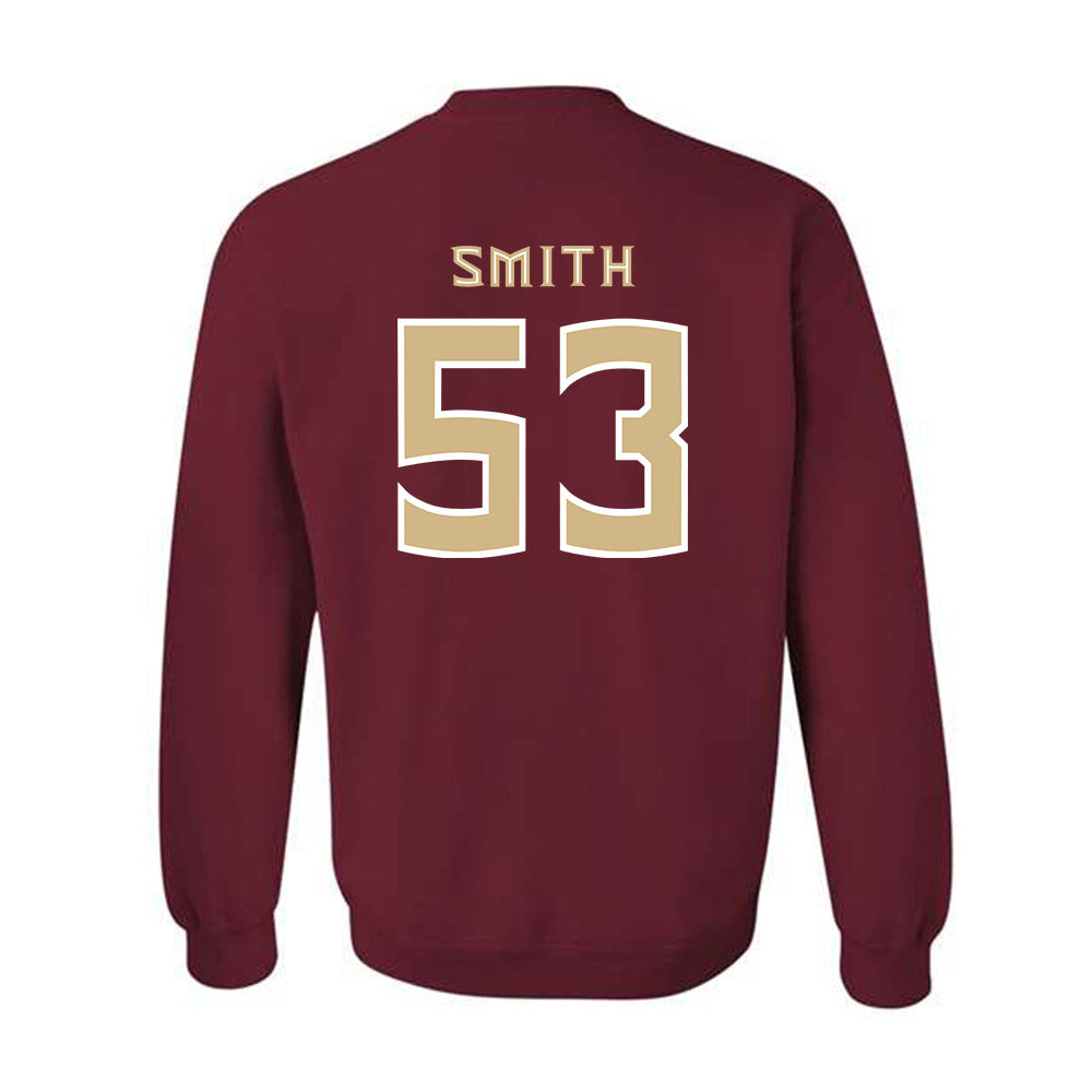 FSU - NCAA Football : Maurice Smith - Replica Shersey Crewneck Sweatshirt-1