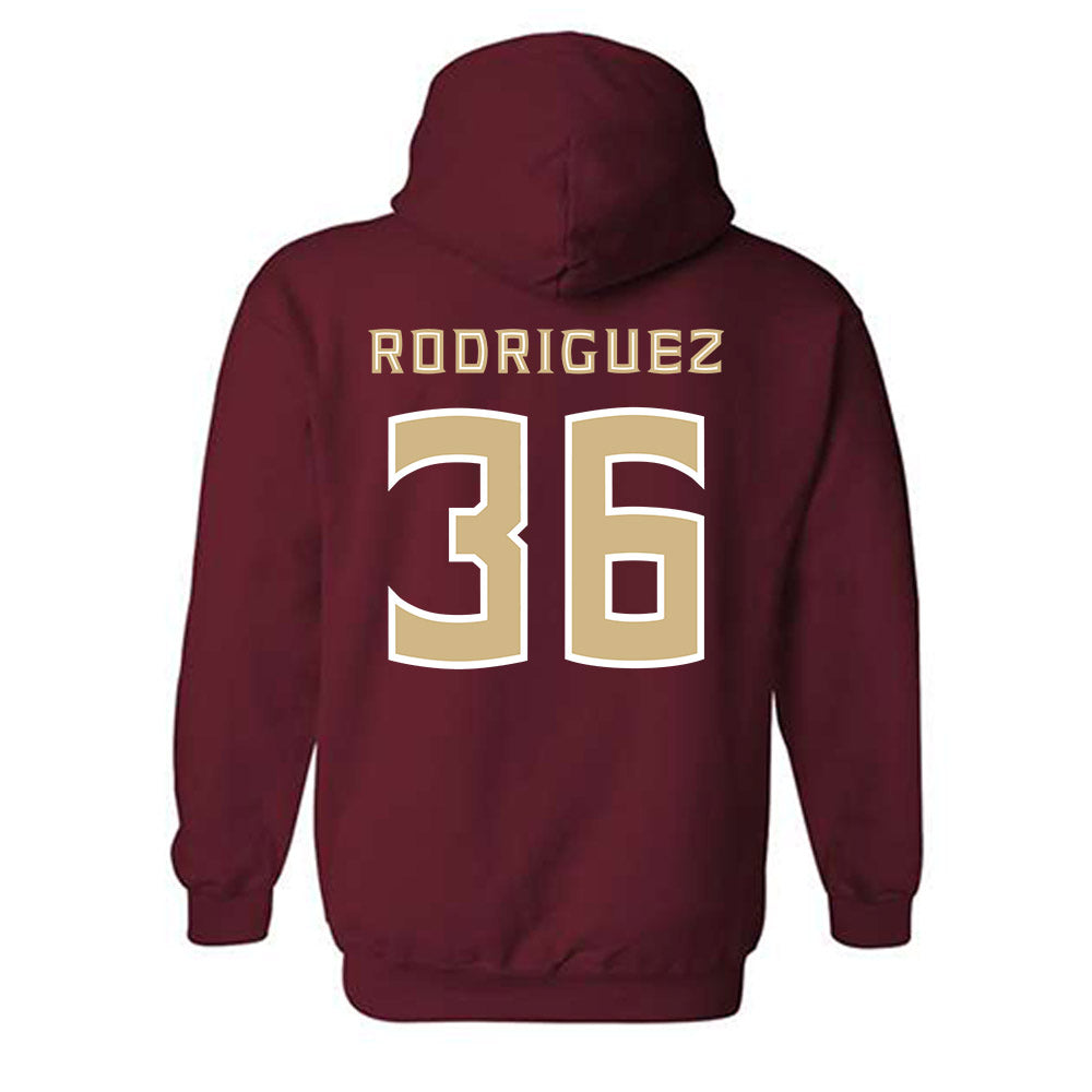 FSU - NCAA Baseball : Mookie Rodriguez - Replica Shersey Hooded Sweatshirt-1