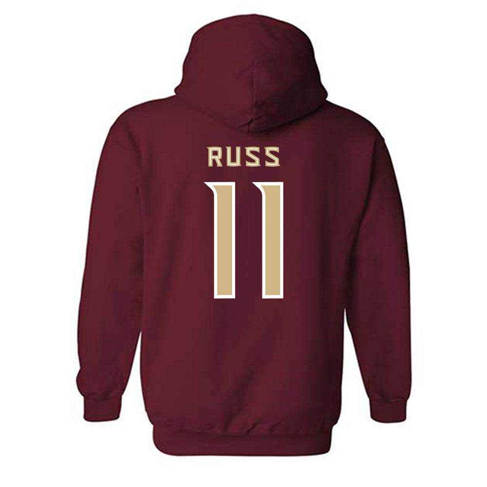 FSU - NCAA Women's Volleyball : Caylan Russ - Replica Shersey Hooded Sweatshirt-1