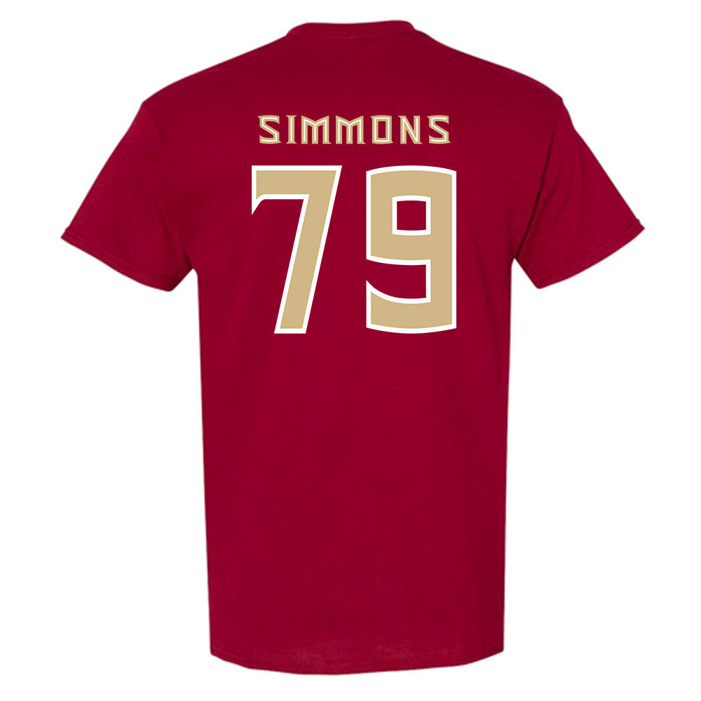 FSU - NCAA Football : Lucas Simmons - Replica Shersey T-Shirt-1