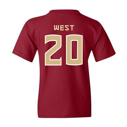 FSU - NCAA Baseball : Jaxson West - Replica Shersey Youth T-Shirt-1