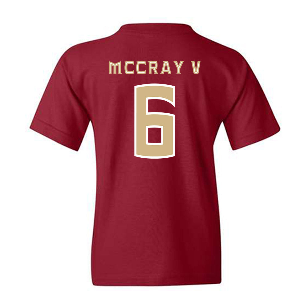 FSU - NCAA Men's Basketball : Robert McCray V - Replica Shersey Youth T-Shirt-1