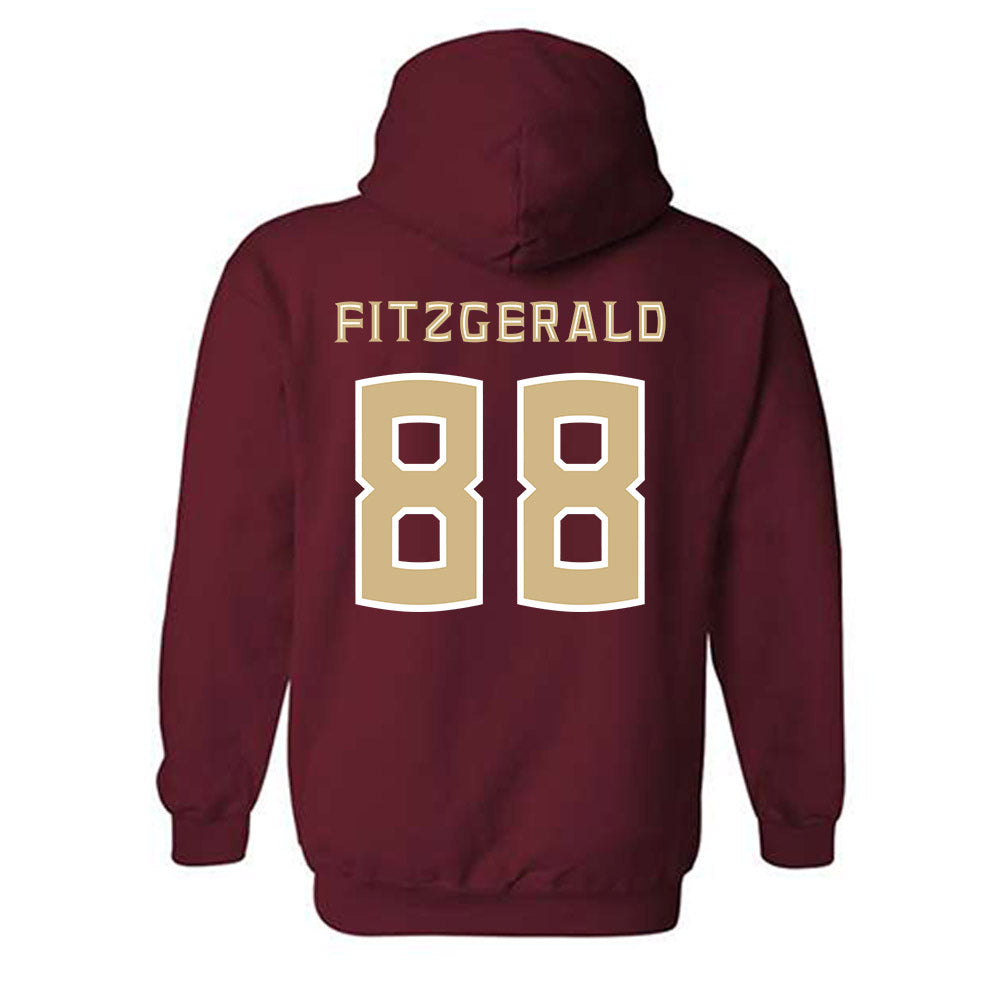 FSU - NCAA Football : Ryan Fitzgerald - Replica Shersey Hooded Sweatshirt-1