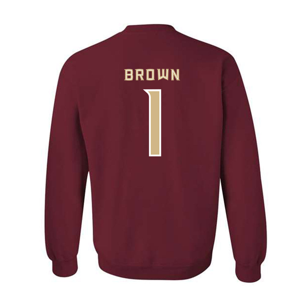 FSU - NCAA Football : Shyheim Brown - Replica Shersey Crewneck Sweatshirt-1