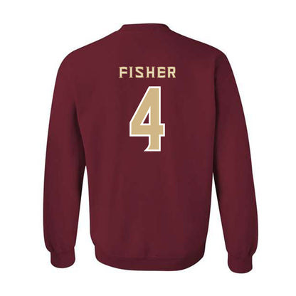 FSU - NCAA Baseball : Cal Fisher - Replica Shersey Crewneck Sweatshirt-1