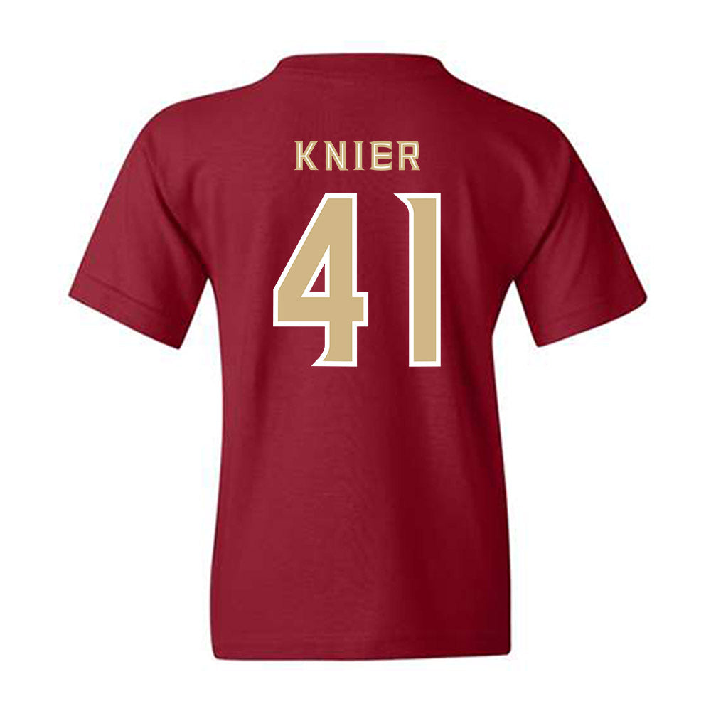 FSU - NCAA Baseball : Chris Knier - Replica Shersey Youth T-Shirt-1