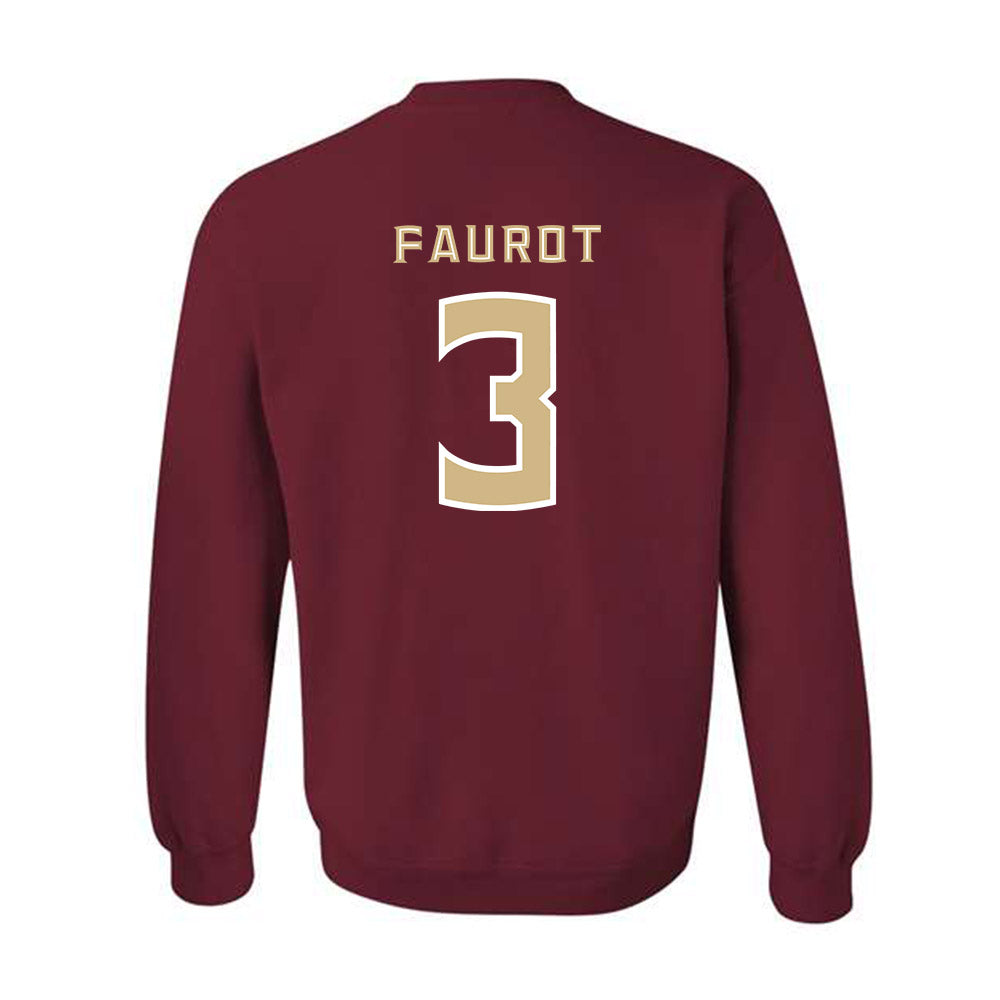 FSU - NCAA Baseball : Drew Faurot - Replica Shersey Crewneck Sweatshirt-1