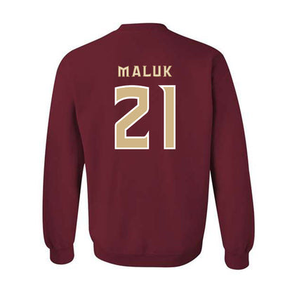 FSU - NCAA Men's Basketball : Alier Maluk - Replica Shersey Crewneck Sweatshirt-1