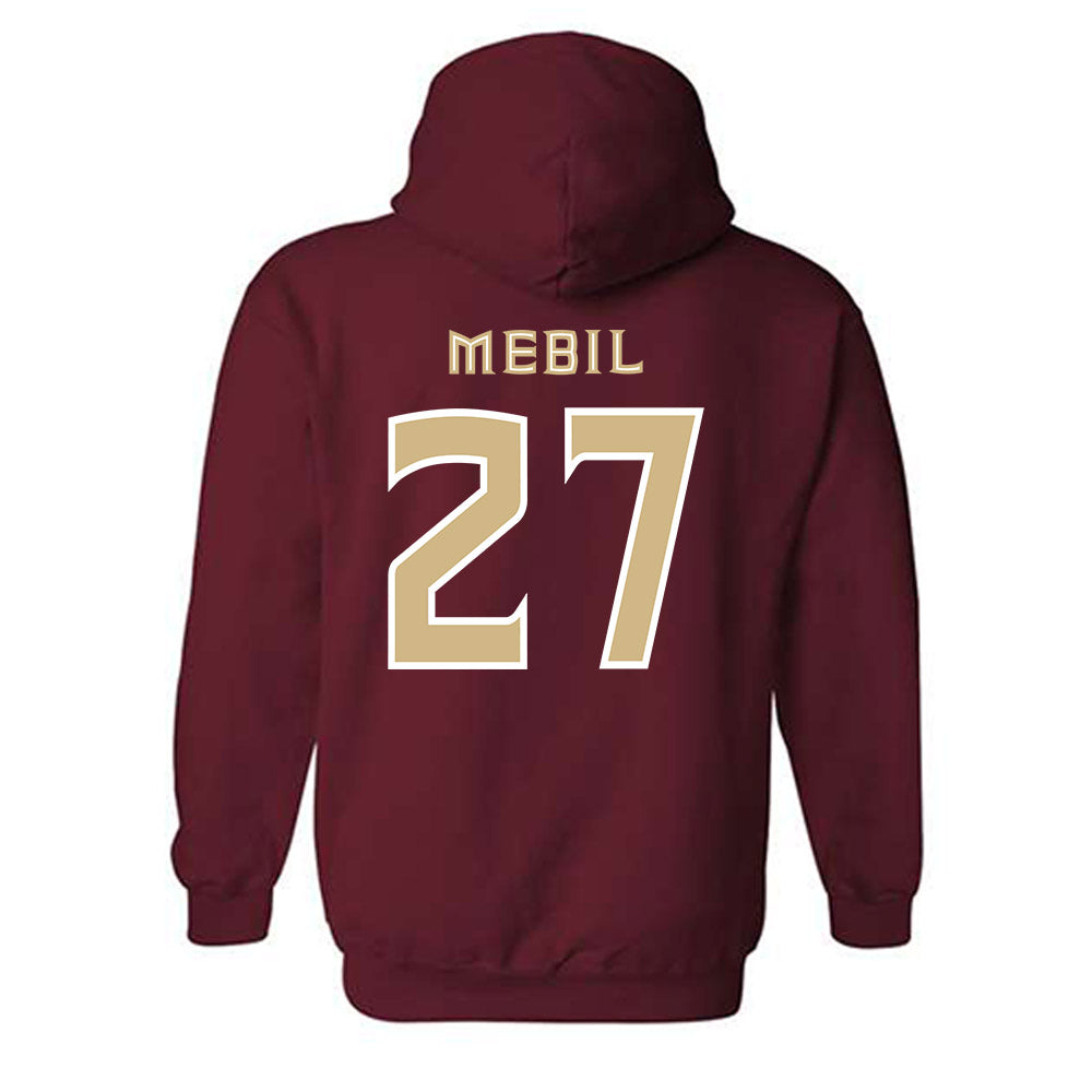 FSU - NCAA Baseball : Kevin Mebil - Replica Shersey Hooded Sweatshirt-1