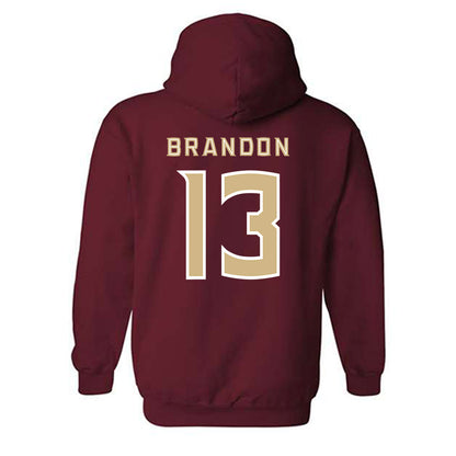 FSU - NCAA Women's Soccer : Mya Brandon - Replica Shersey Hooded Sweatshirt-1