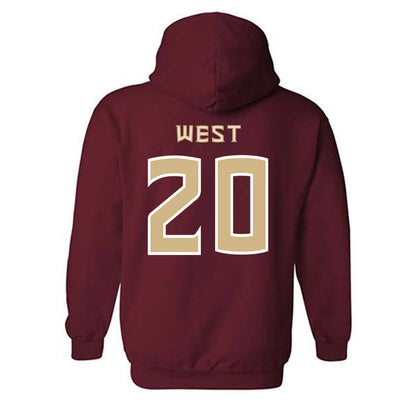 FSU - NCAA Baseball : Jaxson West - Replica Shersey Hooded Sweatshirt-1