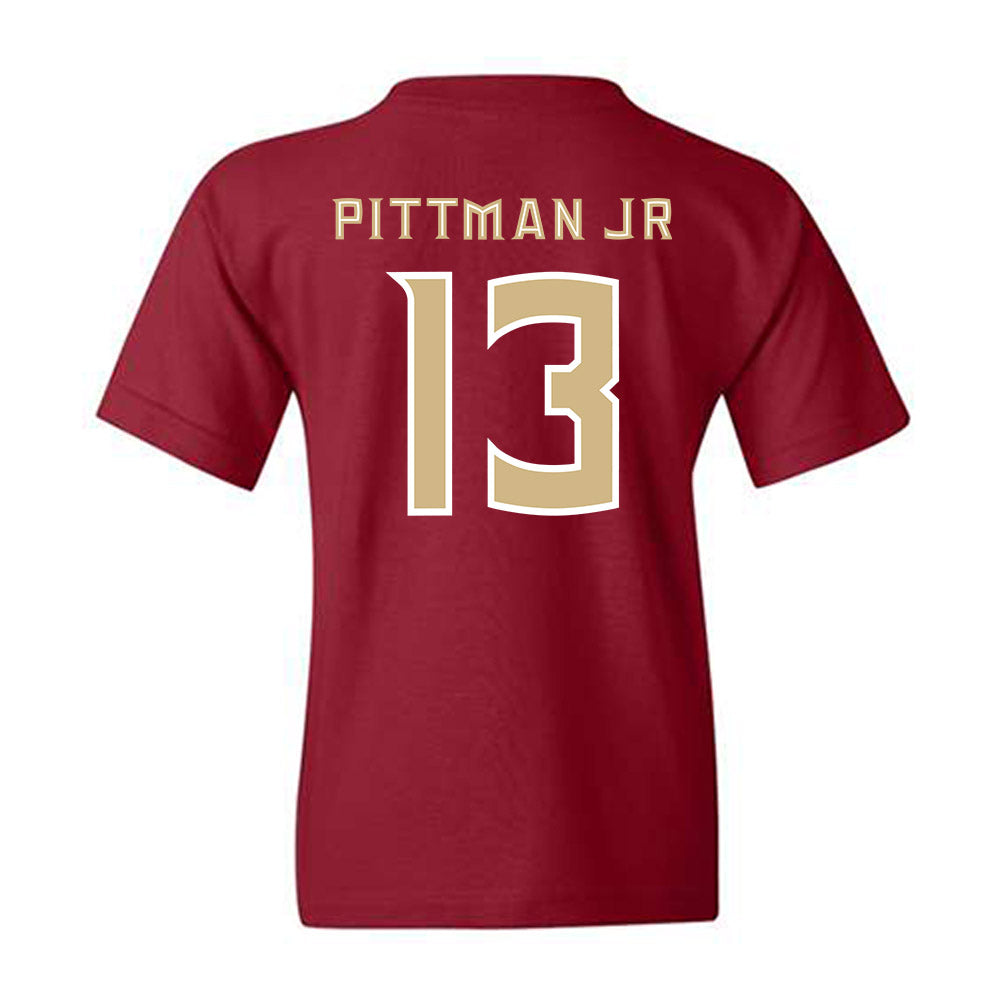 FSU - NCAA Football : Randy Pittman Jr - Replica Shersey Youth T-Shirt-1