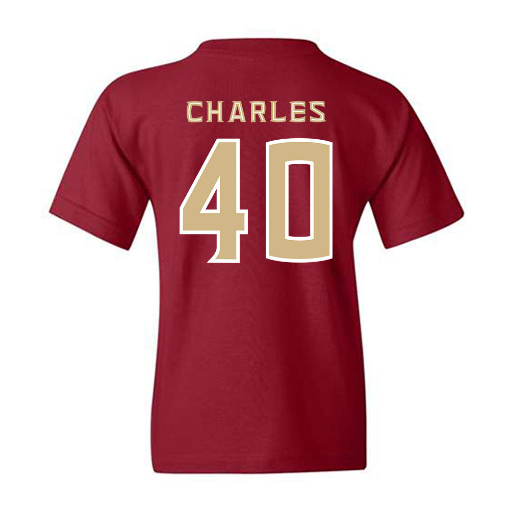 FSU - NCAA Baseball : Joseph Charles - Replica Shersey Youth T-Shirt-1