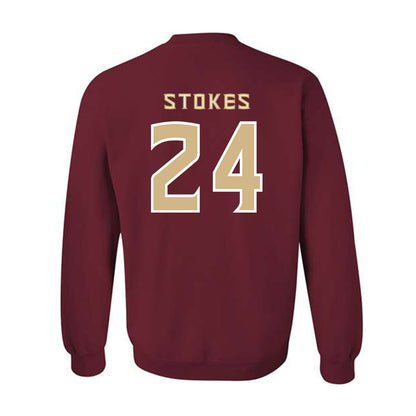FSU - NCAA Baseball : Cole Stokes - Replica Shersey Crewneck Sweatshirt-1