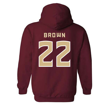 FSU - NCAA Football : Davonte Brown - Replica Shersey Hooded Sweatshirt-1