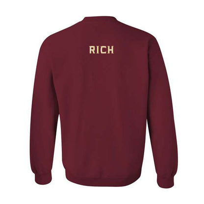 FSU - NCAA Men's Swimming & Diving : Andrew Rich - Replica Shersey Crewneck Sweatshirt-1