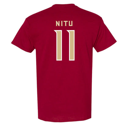 FSU - NCAA Men's Basketball : Christian Nitu - Replica Shersey T-Shirt-1