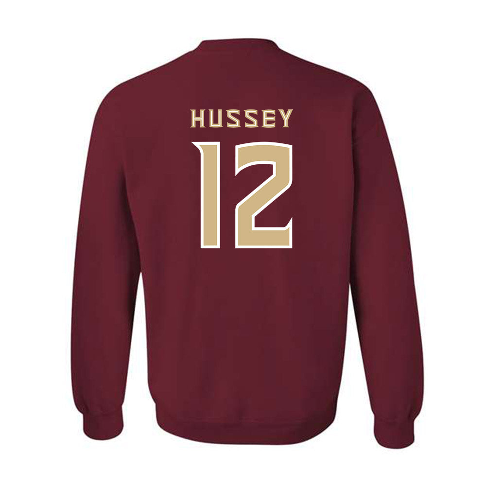 FSU - NCAA Football : Conrad Hussey - Replica Shersey Crewneck Sweatshirt-1