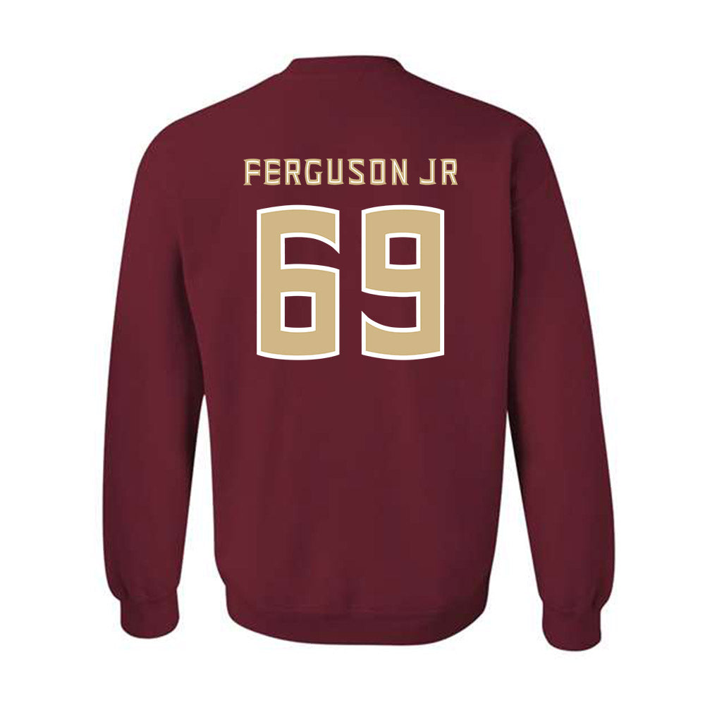 FSU - NCAA Football : TJ Ferguson Jr - Replica Shersey Crewneck Sweatshirt-1