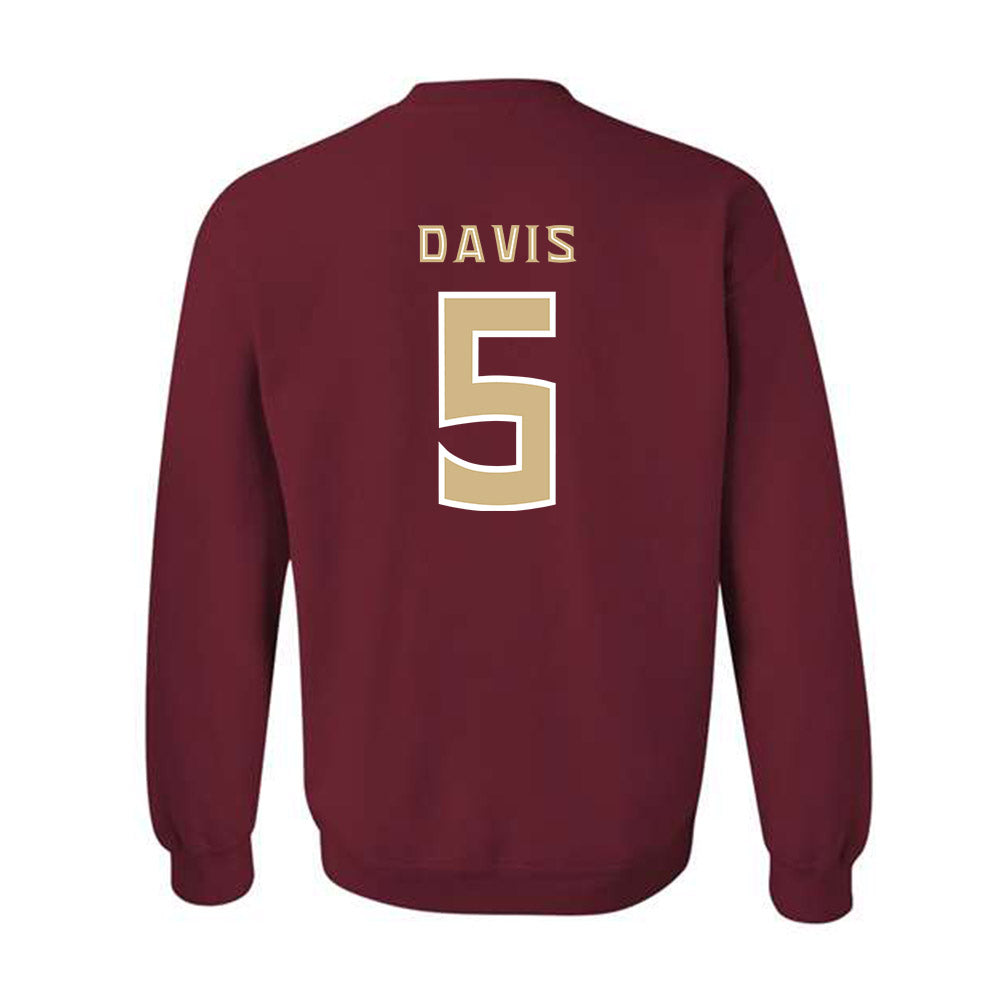 FSU - NCAA Men's Basketball : Daquan Davis - Replica Shersey Crewneck Sweatshirt-1